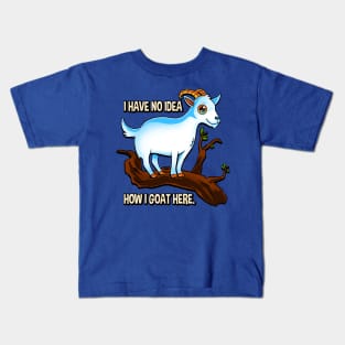Funny Goat Pun Kids T-Shirt